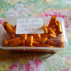 100 ogives 458 h&n plomb cuivre 400 grains