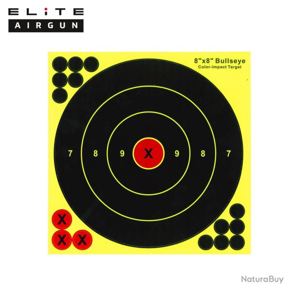 Cible R�active Jaune Elite Airgun Diam�tre 20 cm (x25)