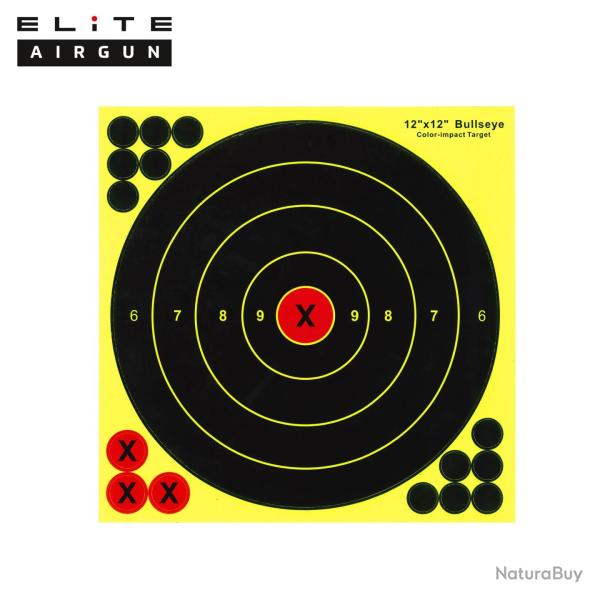 Cible R�active Jaune Elite Airgun Diam�tre 28 cm (x25)