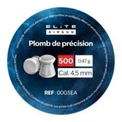 Plombs de pr&eacute;cision plats - Elite Airgun - 4,5mm (x500)