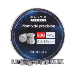 Plombs de pr&eacute;cision plats - Elite Airgun - 4,5mm (x500)
