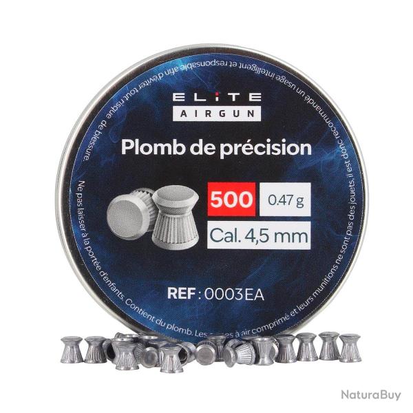 Plombs de pr�cision plats - Elite Airgun - 4,5mm (x500)