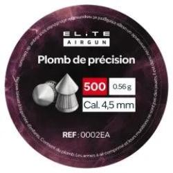 Plombs de pr&eacute;cision pointus - Elite Airgun - 4,5mm (x500)