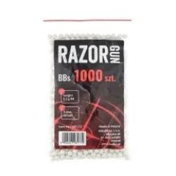 Billes blanches Razor Gun 6 mm (x1000)