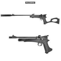 Pistolet &agrave; plomb CO2 Modulable Razor Gun Blaze 5.5 mm - 7.5J
