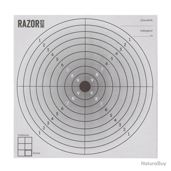 Cibles Razor Gun 14x14 cm (x100)