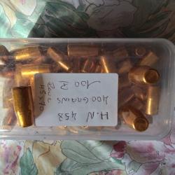 100 ogives 458 H&N cuivr&eacute;e 400 grains