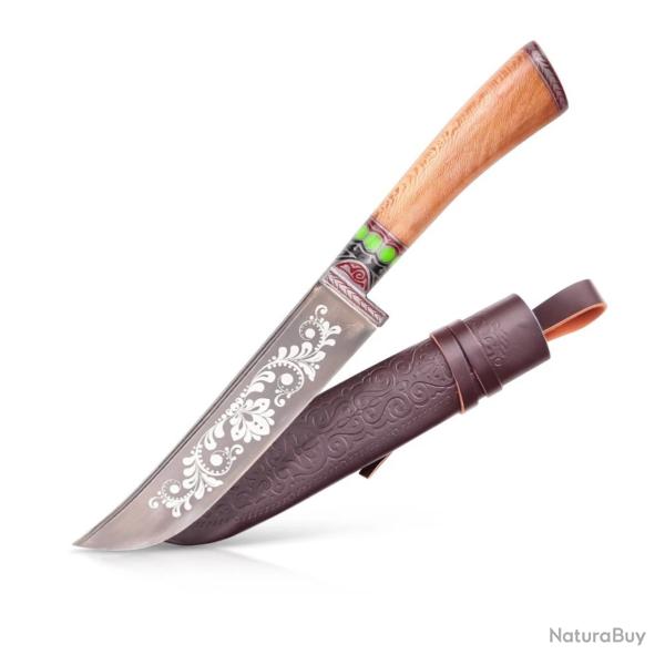 Grand Couteau Ouzbek Pchak - 30 cm - fair Main - Acier Carbone - Manche �rable Brun