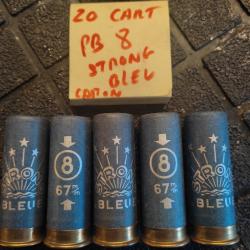 20 cartouches MGM strong bleu