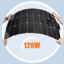 120W panneau solaire Flexible 18v chargeur de batterie solaire syst&egrave;me photovolta&iuml;que cellules