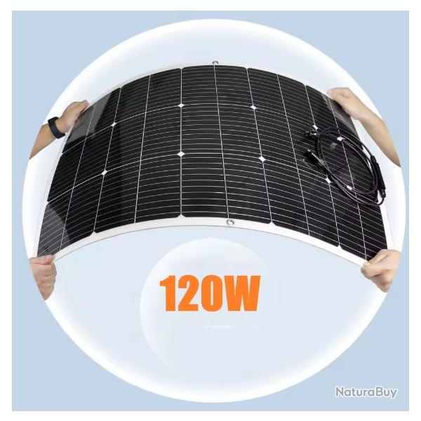 120W panneau solaire Flexible 18v chargeur de batterie solaire syst�me photovolta�que cellules