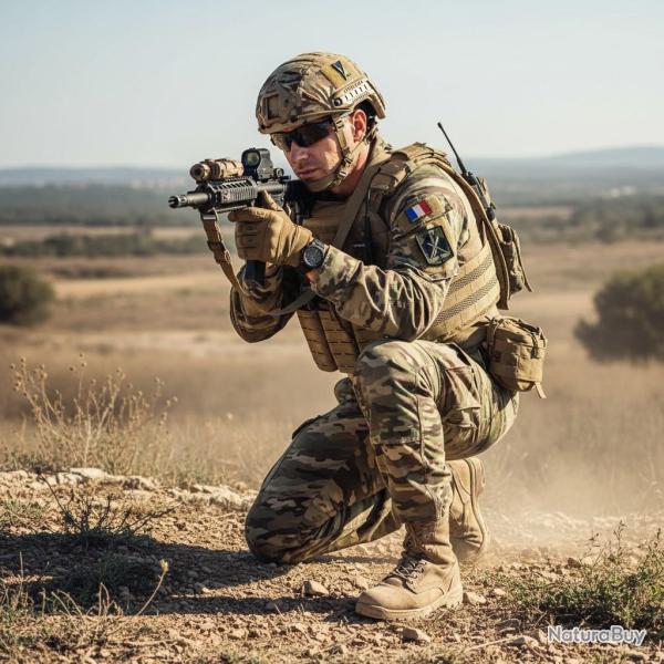 Gilet porte-plaques tactique Cordura 500D laser cut (coyote)