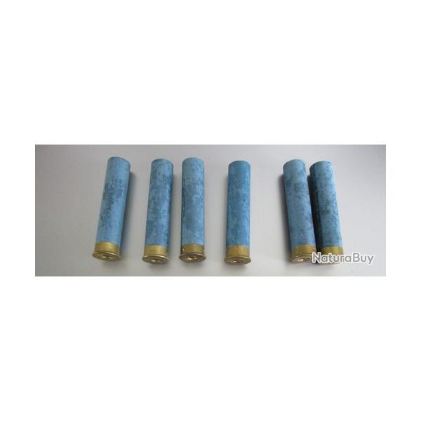 Lot de 6 douilles � percussion centrale calibre 32 / 14mm