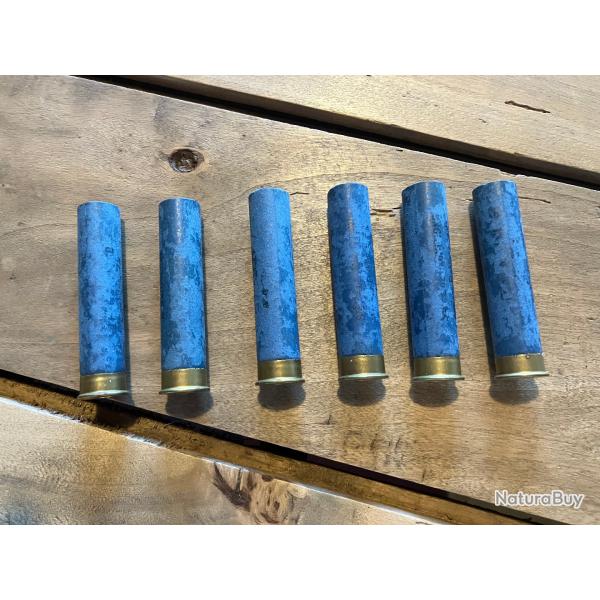 Lot de 6 douilles � percussion centrale calibre 32 / 14mm
