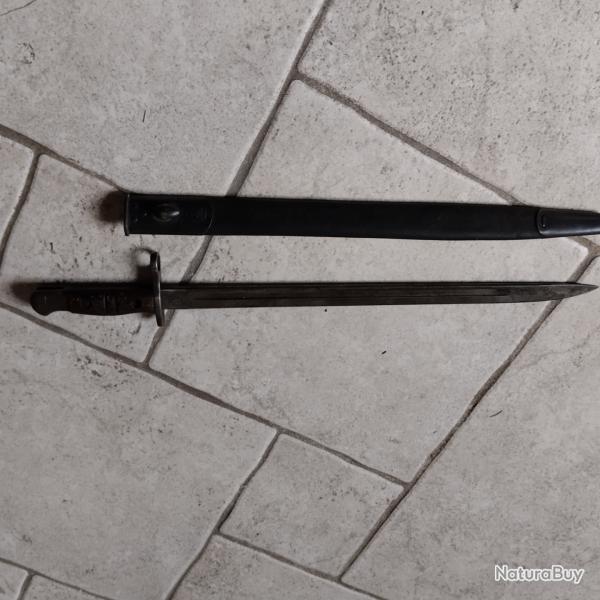 BAIONNETTE REMINGTON Pattern1913 avec fourreau cuir