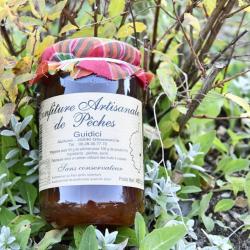 Confiture de peche corse artisanale Guidici