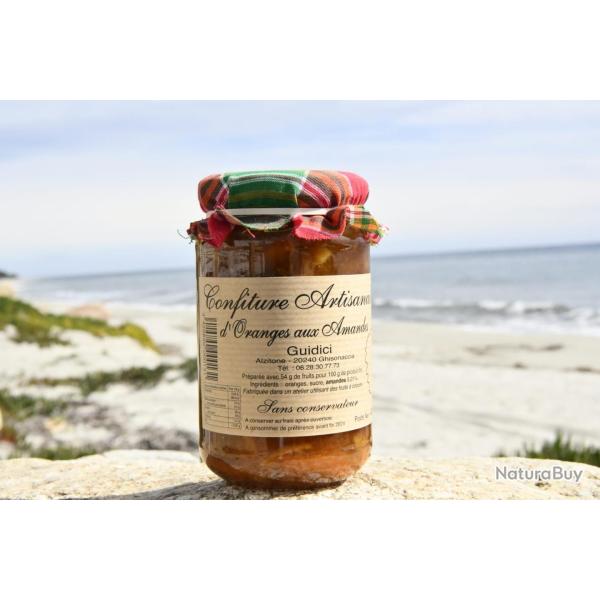 Confiture artisanale d'orange aux Amandes