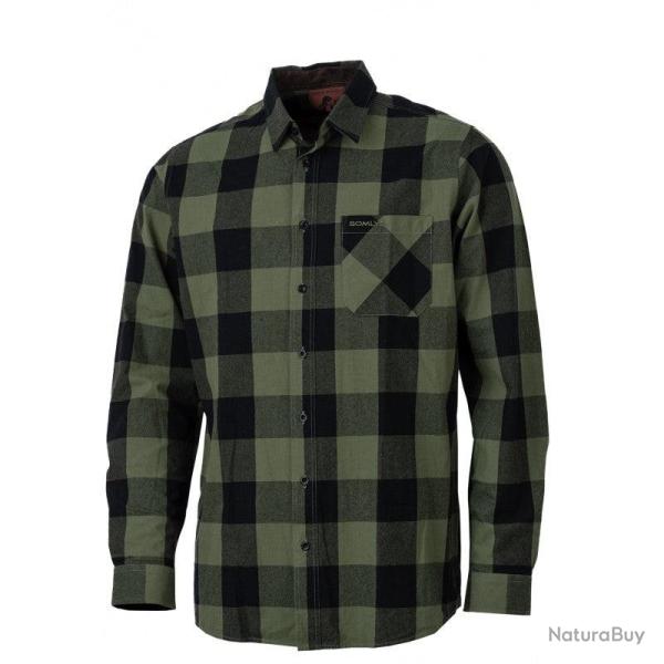 Chemise 518/M Carreaux Verte - 3xl / Marron Clair