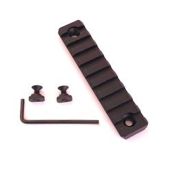 Rail picatinny: M-LOK 9 emplacements, aluminium