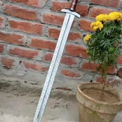 Ep&eacute;e Chevalier - Acier Damass&eacute; (3)