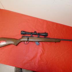 Carabine SAVAGE STEVENS 300 bois en 22Lr avec lunette NORCONIA 4X32