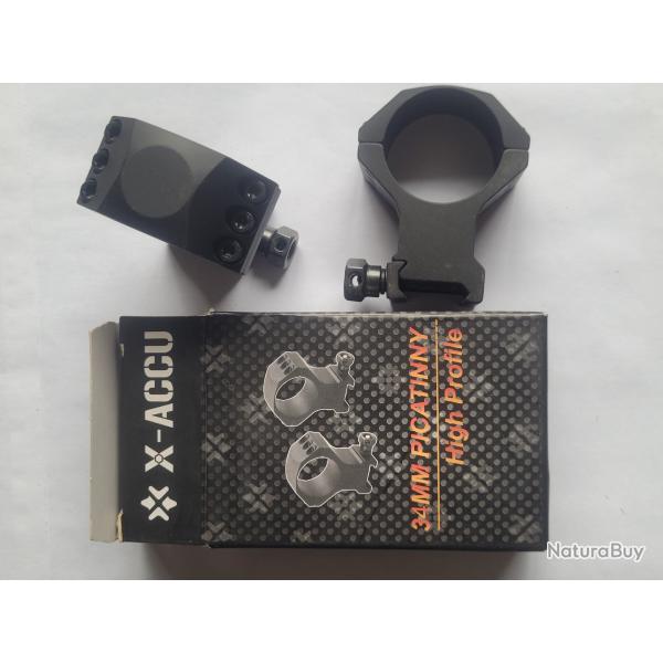 COLLIERS  X-ACCU 34mm HAUT ALUMINIUM