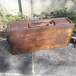 caisse de transport de bande de munitions MG (caisse vide)
