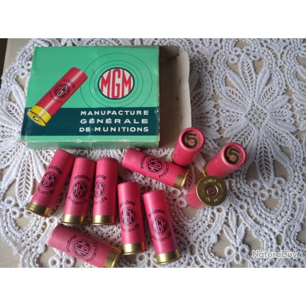 BO�TE DE 10 CARTOUCHES DE COLLECTION MGM.Cal 12.NEUVES