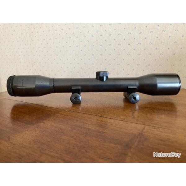 Lunette Allemande M.S.W. 4x 36 tout acier avec montage tout acier , d�rivable , pour rail SAKO