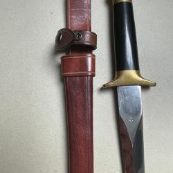 Etui cuir dague Jean Tanazacq mod&egrave;le RIX