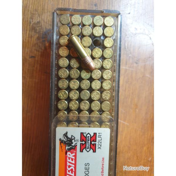Boite 100 cartouches 22 long Rifle. Winchester.
