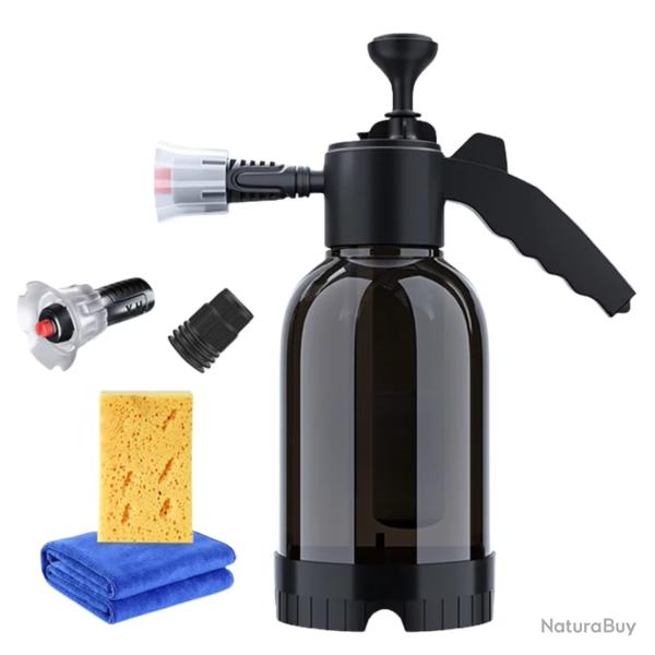 Pulv�risateur Mousse 2L Lavage Voiture Manuel  Spray Nettoyage Auto Noir