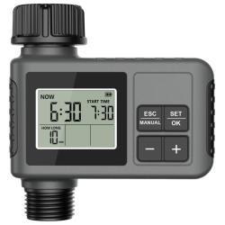 Programmateur Arrosage Automatique LCD Minuterie Eau Jardin IPX7 3 Modes Etanche