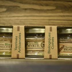 Tripack de terrines vincensini: concentr&eacute; corse