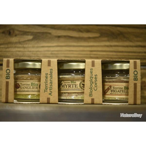 Tripack de terrines vincensini: concentr� corse