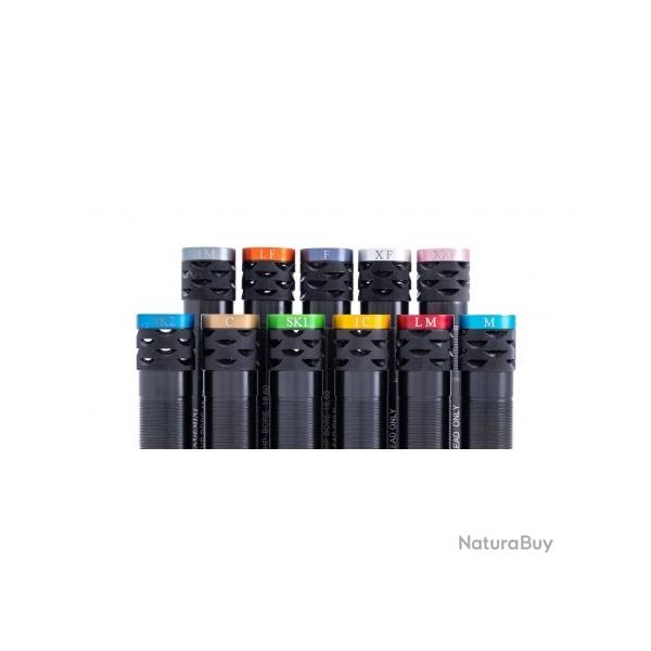 Choke Gemini  CRIO PLUS PORTED + 20 mm CAL.12  en 3/4 + Bague couleur Grise