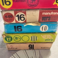 Lot ancienne cartouches calibre 4 bo&icirc;tes calibre 16 1 bo&icirc;te en 12