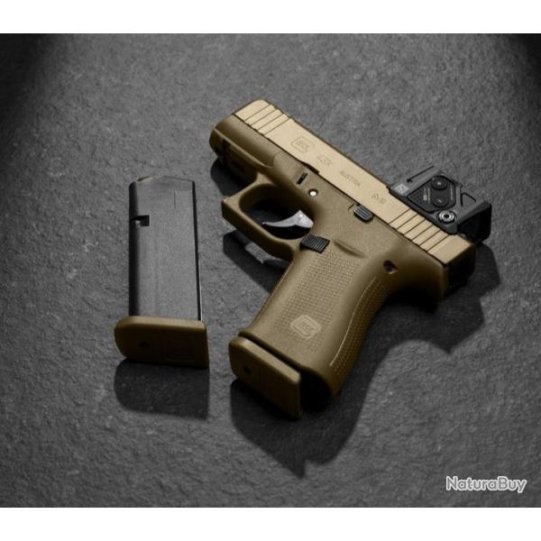 PISTOLET GLOCK 43X COYOTE A-CUT COMBO AIMPOINT COA