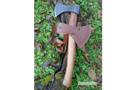 Hache double tête faite à la main, hache Viking médiévale à double tête
