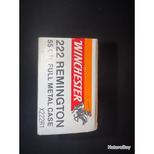 Munitions 222 fmj 55gr