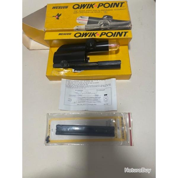 point rouge model qwik point il fonctionne sans batterie et est tr�s lumineux marque WEAVER ann�e 60