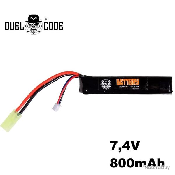 Batterie Li-Po 7.4V 800mAh rechargeable pour r�plique Airsoft AEG