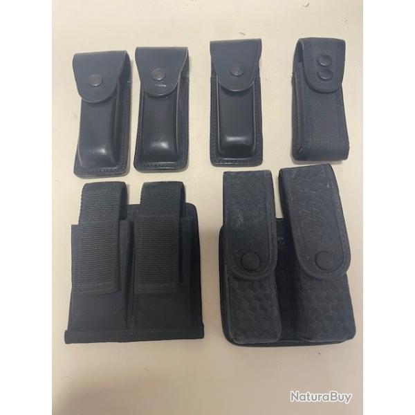 lot de porte - chargeur quatre simple et deux  double