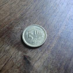 monnaie 5 pesetas  asturias   /  1995