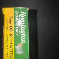 Munitions remington 7,08 140 gr