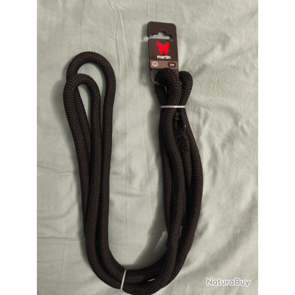 Martin Sellier Longe nylon ronde 3M Noire - 100% NEUVE