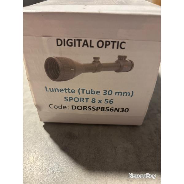 Lunette digital opticien (tube 30mm) sport 8*56