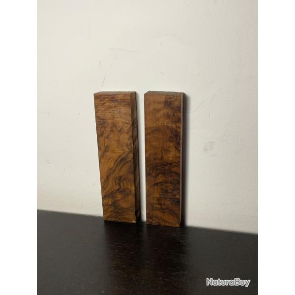Superbe plaquettes en noyer Fran�ais pour manche de couteaux  !!! n*8