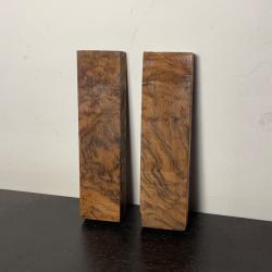 Superbe plaquettes en noyer Fran&ccedil;ais pour manche de couteaux ou dagues  !!! n*9