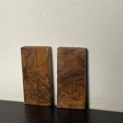 Superbe plaquettes en noyer Fran&ccedil;ais pour manche de couteaux ou dagues  !!! n*11